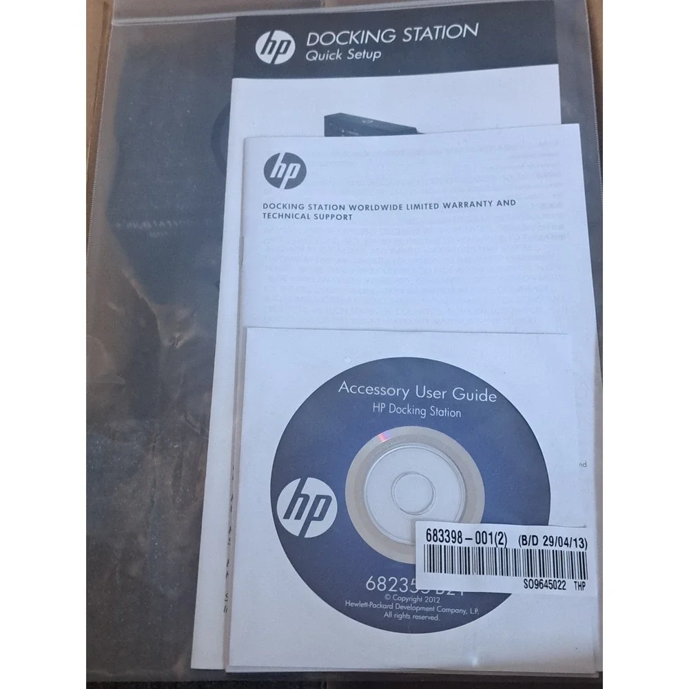 HP Docking Station A7E32AA#ABA w/ Power Adapter New Open Box